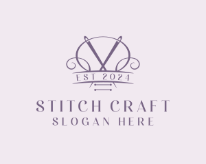 Craft Needle Quilting  logo design