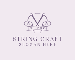 Craft Needle Quilting  logo design