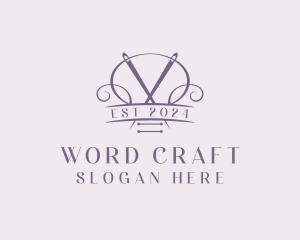 Craft Needle Quilting  logo design