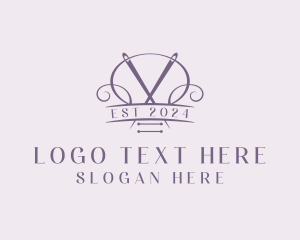 Stitching - Craft Needle Quilting logo design