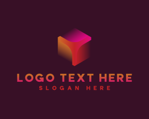 Geometric Hexagon Fintech logo design