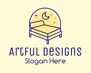 Starry Night Bed logo design