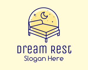 Mattress - Starry Night Bed logo design