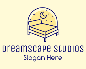 Dream - Starry Night Bed logo design