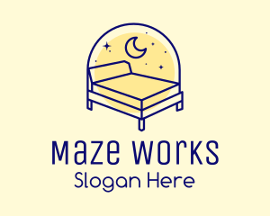 Starry Night Bed logo design