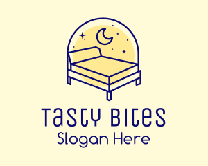 Night - Starry Night Bed logo design