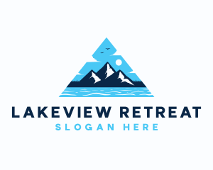 Lake - Mountain Lake Adventure logo design