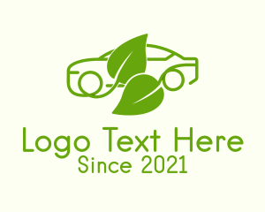 Transportation - Green Leaf Car logo design
