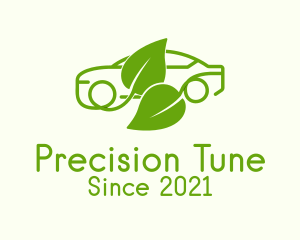 Tuning - Green Leaf Car logo design