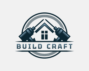 Construction Repair Drill logo design