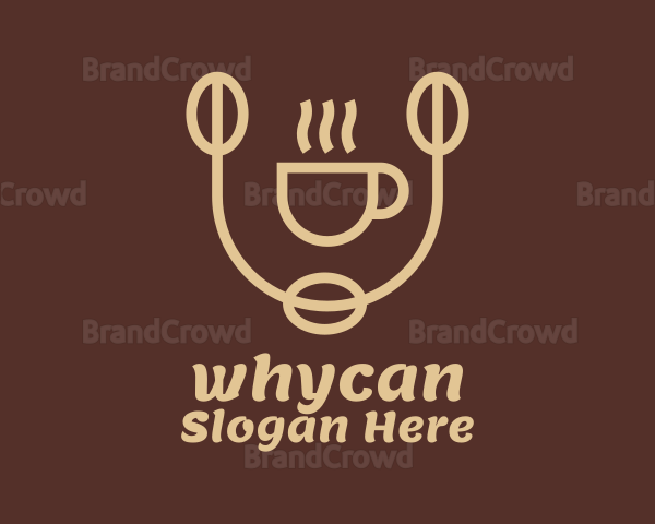 Hot Coffee Drink Logo