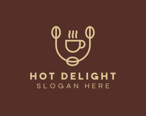 Hot Coffee Drink  logo design