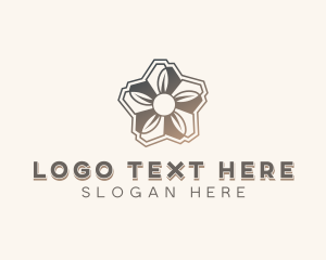 Eco - Floral Leaf Garden logo design