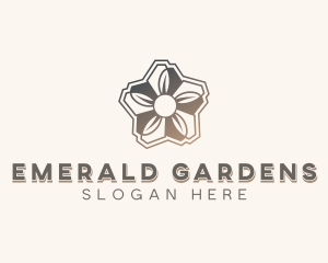 Floral Leaf Garden logo design