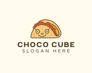 Happy Mexican Taco Logo