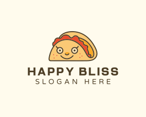 Happy Mexican Taco logo design