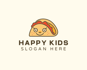 Happy Mexican Taco logo design