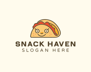 Happy Mexican Taco logo design