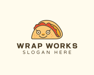 Wrap - Happy Mexican Taco logo design