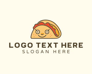 Takeaway - Happy Mexican Taco logo design