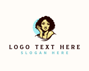 Fashion - Retro Pinup Model logo design