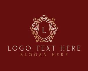 High End - Ornament Royal Shield logo design