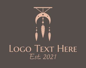 Accessories - Feather Moon Decoration logo design