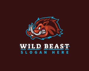 Savage - Wild Boar Gaming logo design