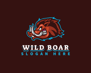 Boar - Wild Boar Gaming logo design