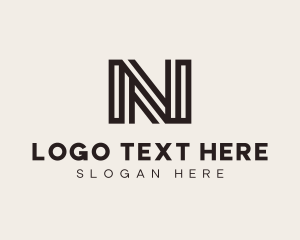 Stripe - Generic Professional Business Letter N logo design