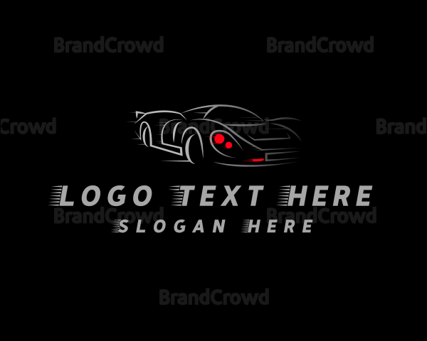 Sports Car Race Garage Logo