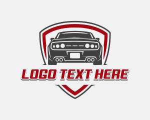 Car Dealer - Automotive Car Shield logo design