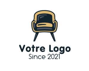 Upholsterer - Modern Accent Chair logo design
