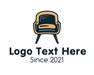 Computer Chair - Modern Accent Chair logo design