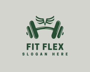 Workout - Generic Dumbbell Workout logo design