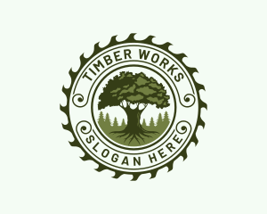 Sawmill - Sawmill Woodwork Lumberjack logo design