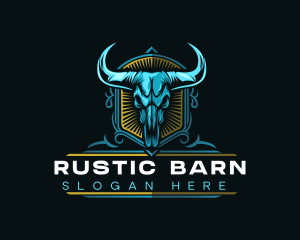 Bull Farm Ranch logo design