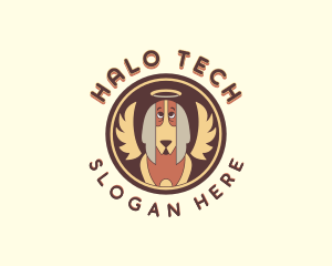 Halo - Halo Angel Dog logo design
