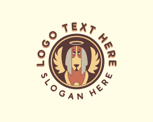 Dog - Halo Angel Dog logo design