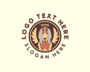 Halo Angel Dog  Logo