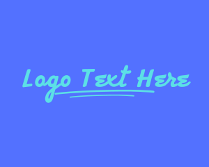 Blackboard - Urban Script Wordmark logo design