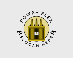 Electrical Power Transformer logo design