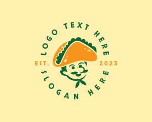 Bandana - Taco Hat Man Restaurant logo design