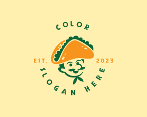 Taco Hat Man Restaurant Logo