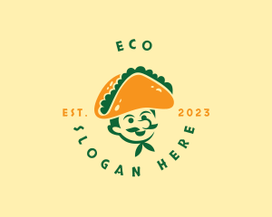 Gourmet - Taco Hat Man Restaurant logo design