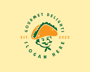 Taco Hat Man Restaurant logo design