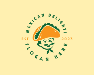 Taco Hat Man Restaurant logo design