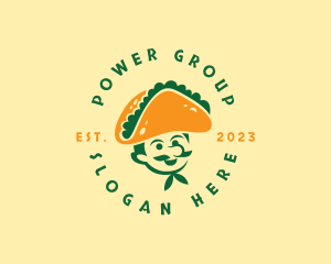 Mexican - Taco Hat Man Restaurant logo design