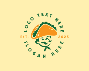 Mexican - Taco Hat Man Restaurant logo design