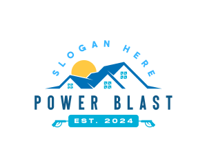 Cleaning Power Wash logo design